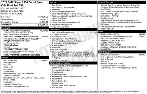 2023 GMC Sierra 1500 Denali