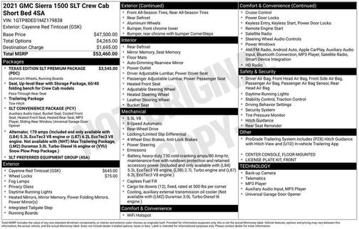 2021 GMC Sierra 1500 SLT