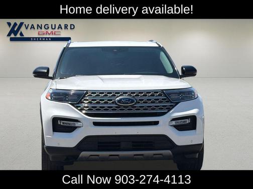 Star White Metallic Tri-Coat 2022 Ford Explorer Limited