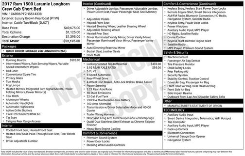 2017 RAM 1500 Longhorn