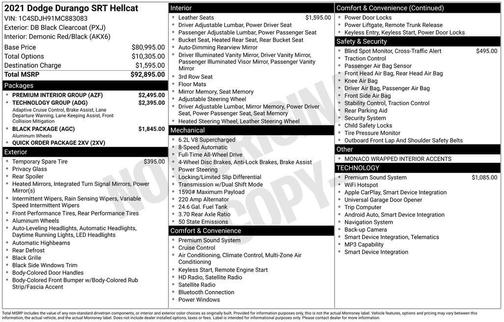 2021 Dodge Durango SRT Hellcat