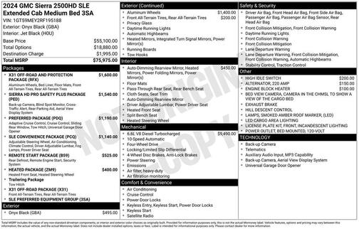 2024 GMC Sierra 2500 SLE