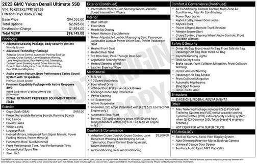 2023 GMC Yukon Denali Ultimate