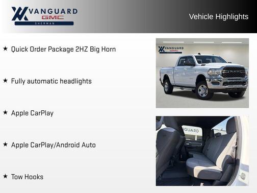 Bright White Clearcoat 2022 RAM 2500 Big Horn Crew Cab 4x4 6'4' Box