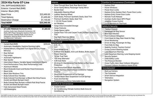 2024 Kia Forte GT-Line