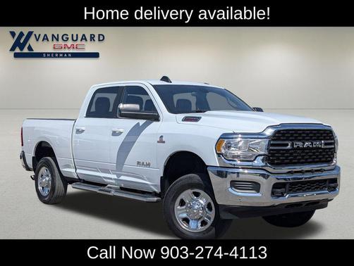 Bright White Clearcoat 2022 RAM 2500 Big Horn Crew Cab 4x4 6'4' Box