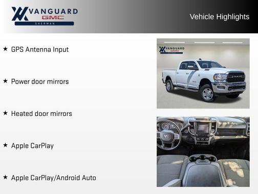 Bright White Clearcoat 2022 RAM 2500 Big Horn Crew Cab 4x4 6'4' Box