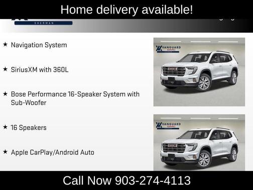 Ebony Twilight Metallic 2026 GMC Acadia Denali