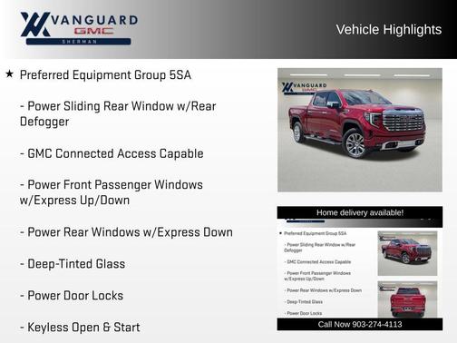 Volcanic Red Tintcoat 2024 GMC Sierra 1500 Denali