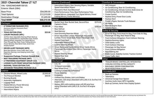 2021 Chevrolet Tahoe LT