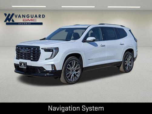 Glacier White Tricoat 2026 GMC Acadia Denali