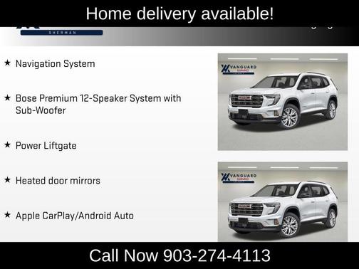 Sterling Metallic 2026 GMC Acadia Elevation FWD