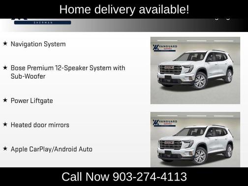 Sterling Metallic 2026 GMC Acadia Elevation FWD