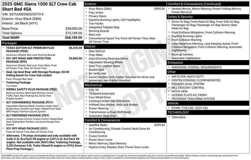 2025 GMC Sierra 1500 SLT