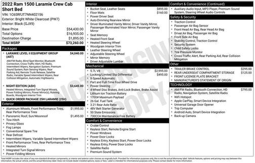 2022 RAM 1500 Laramie