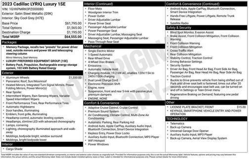 2023 Cadillac LYRIQ Luxury