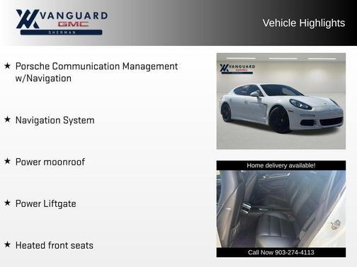 White 2015 Porsche Panamera 4
