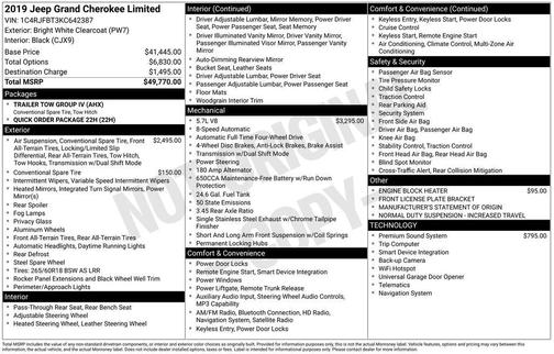 2019 Jeep Grand Cherokee Limited