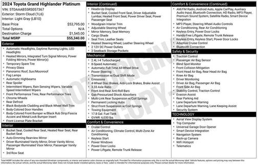 2024 Toyota Grand Highlander XLE