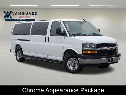 Summit White 2025 Chevrolet Express 3500 RWD 3500 Extended Wheelbase LT