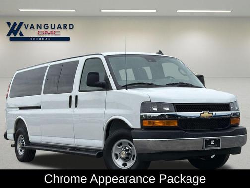 Summit White 2025 Chevrolet Express 3500 RWD 3500 Extended Wheelbase LT