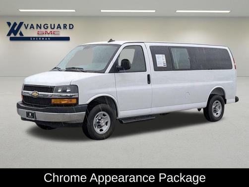Summit White 2025 Chevrolet Express 3500 RWD 3500 Extended Wheelbase LT