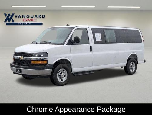 Summit White 2025 Chevrolet Express 3500 RWD 3500 Extended Wheelbase LT