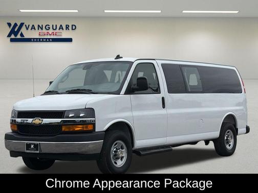 Summit White 2025 Chevrolet Express 3500 RWD 3500 Extended Wheelbase LT