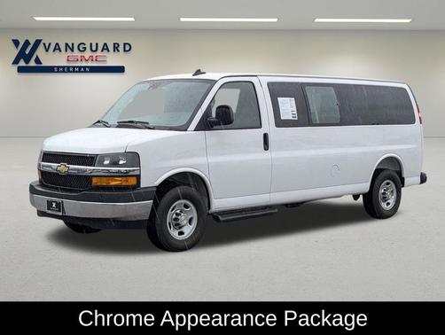 Summit White 2025 Chevrolet Express 3500 RWD 3500 Extended Wheelbase LT