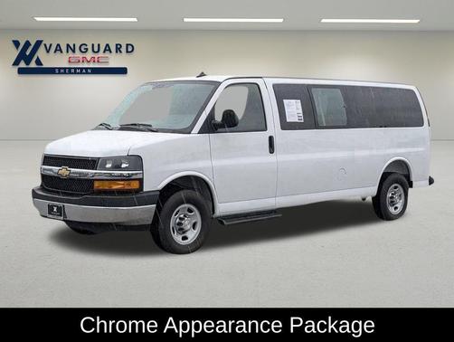 Summit White 2025 Chevrolet Express 3500 RWD 3500 Extended Wheelbase LT