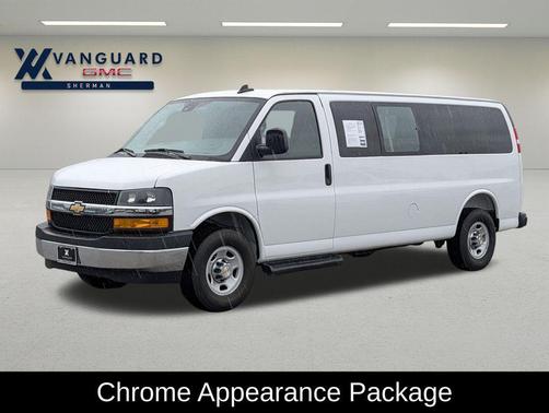 Summit White 2025 Chevrolet Express 3500 RWD 3500 Extended Wheelbase LT