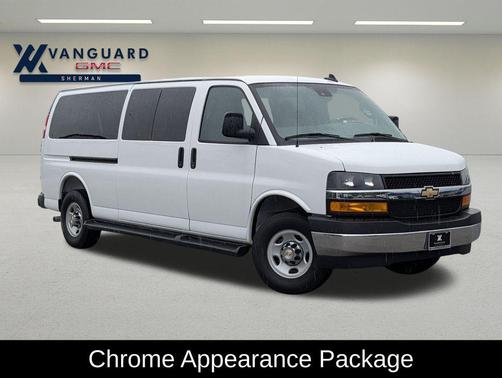 Summit White 2025 Chevrolet Express 3500 RWD 3500 Extended Wheelbase LT