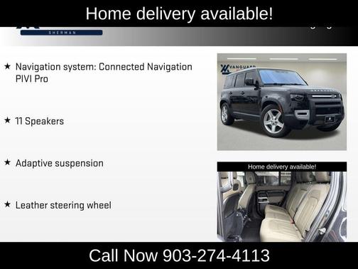 Santorini Black Metallic 2020 Land Rover Defender 110 SE