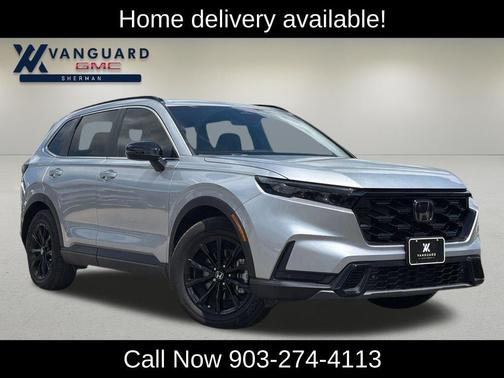 Solar Silver Metallic 2025 Honda CR-V Hybrid Sport FWD
