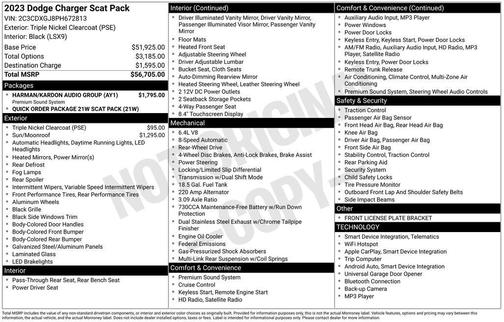 2023 Dodge Charger R/T Scat Pack