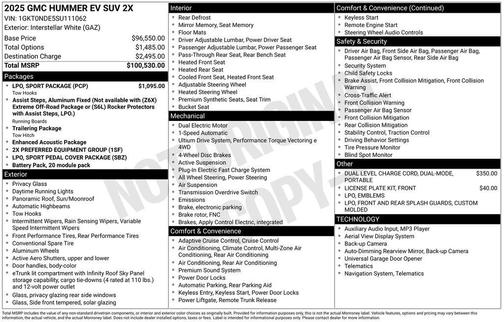 2025 GMC HUMMER EV SUV 2X