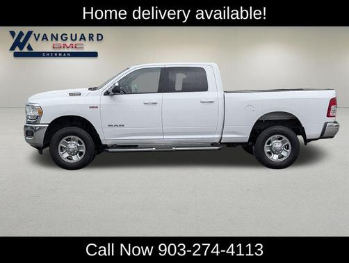 Bright White Clearcoat 2021 RAM 2500 Big Horn Crew Cab 4x4 6'4' Box