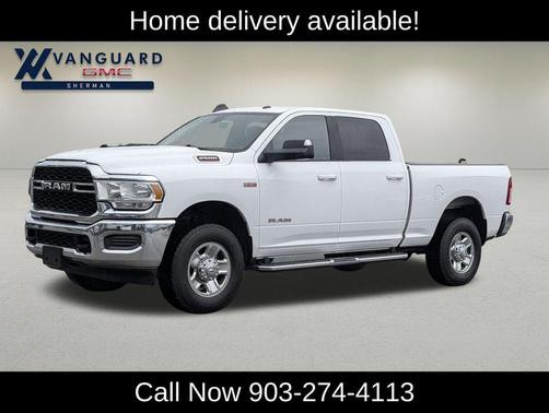 Bright White Clearcoat 2021 RAM 2500 Big Horn Crew Cab 4x4 6'4' Box