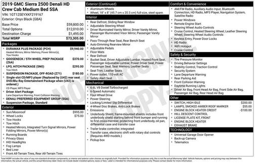 2019 GMC Sierra 2500 Denali