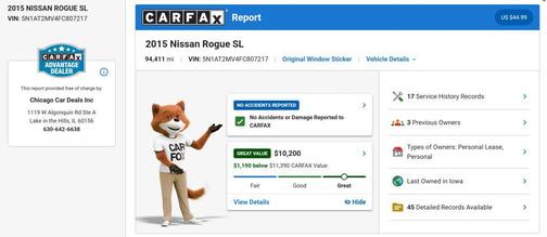 Brilliant Silver 2015 Nissan Rogue SL