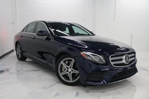 Blue 2017 Mercedes-Benz E-Class E 300 4MATIC