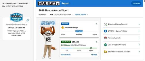 San Marino Red 2018 Honda Accord Sport