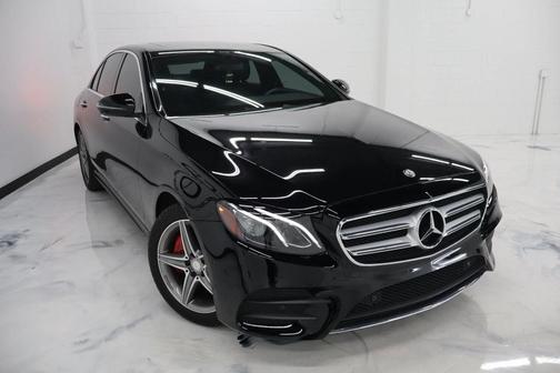 Black 2017 Mercedes-Benz E-Class E 300 4MATIC Sedan 4D