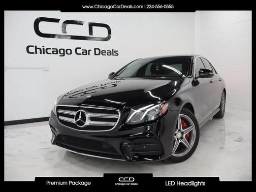 Black 2017 Mercedes-Benz E-Class E 300 4MATIC Sedan 4D