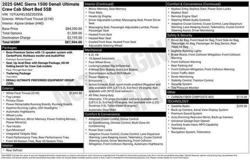 2025 GMC Sierra 1500 Denali Ultimate