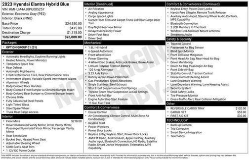 Ecotronic Gray 2023 Hyundai ELANTRA HEV Blue