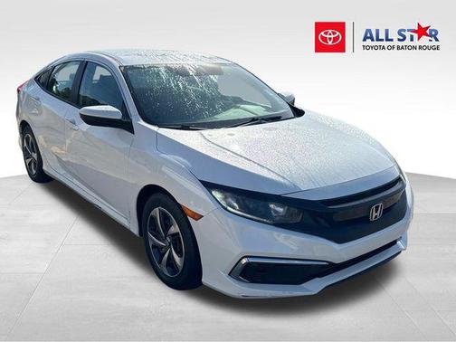 Platinum White Pearl 2020 Honda Civic LX