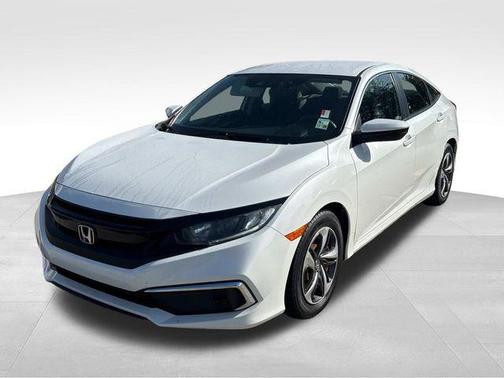 Platinum White Pearl 2020 Honda Civic LX