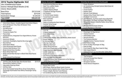 2016 Toyota Highlander XLE