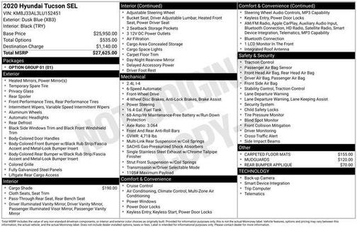 2020 Hyundai TUCSON SEL